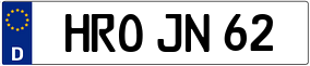 Truck License Plate